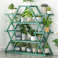 Support de plantes en bambou moderne et robuste pour intérieur/extérieur, grande, moyenne et petite taille, étagère naturelle pour la maison, le salon, le jardin, pots inclus