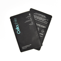 Pochettes cosmétiques en aluminium imprimées sur mesure, échantillon gratuit, scellées sur 3 côtés, pour l'emballage de masques faciaux