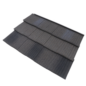 Tôle de toiture magnétique revêtue de <span class=keywords><strong>pierre</strong></span>, tuile emboîtable gris foncé, vente en gros très demandée pour usage agricole, entrepôt, atelier - Product Image 5