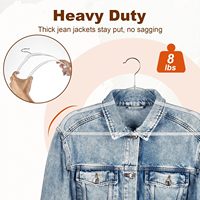 Cintres transparents AINARE, design fin, gain de place, écologiques, pour magasins de vêtements, chemises, manteaux, vestes pour adultes