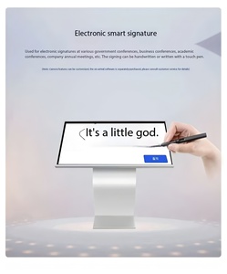 ตู้คีออสก์แสดงข้อมูล LCD รูปทรงตัว K พร้อมโต๊ะอินเทอร์แอคทีฟ ดีไซน์สำหรับใช้งานภายในอาคาร หน้าจอสัมผัสแบบออลอินวัน 10 จุด - Product Image 3
