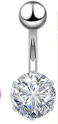 crystal with top silver ball