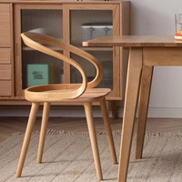 GEDO Style européen Future Design Pas Cher Moderne Dossier en bois massif Chaise de restaurant Nordic Simple Dining Chairs