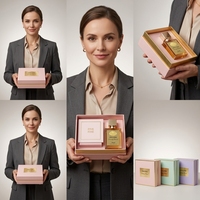 Boîte cadeau haut de gamme personnalisée en carton rigide gris 2 pièces, écologique, biodégradable, recyclable, gaufrée, impression quadricolore, emballage artisanal