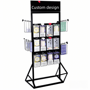 Exhibidores Metálicos Resistentes de Piso a Techo con Personalización de Diseño y <span class=keywords><strong>Accesorios</strong></span> para Teléfonos Móviles para Tiendas - Product Image 4