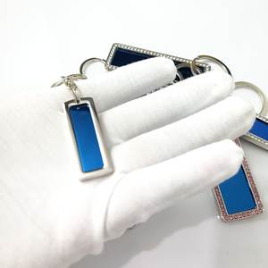 Porte-clés personnalisable en métal perlé avec logo gravé, porte-clés personnalisé durable pour cadeaux, usage promotionnel et quotidien - Product Image 4