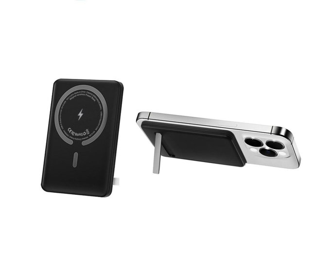 Mini Portable Power Bank Ultra-thin Wireless Magnetic Connection 5000mAh 10000mAh Suitable for Mobile Phones