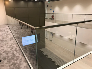 One-stop Aluminum U Channel Tempered Glass <strong>Railing</strong> Outdoor Outside Balcony Safety Balustrades &amp; Handrails <strong>Railing</strong> Kits - Product Image 4