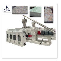 Máquina Extrusora de Doble Tornillo de PVC Rígido Controlada por PLC para la Producción de Paneles de Pared de Piedra Artificial