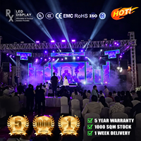 Écran LED RX Rental P3.91, panneau mural vidéo LED IP65, affichage numérique, écran LED sans soudure pour événements, spectacle sur scène, fournisseur d'écrans LED