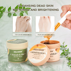 VIOLA HOUSE Masque exfoliant hydratant pour les <span class=keywords><strong>mains</strong></span> au lait et au miel, soin blanchissant et adoucissant pour les <span class=keywords><strong>mains</strong></span> <span class=keywords><strong>sèches</strong></span> et rugueuses - Product Image 3