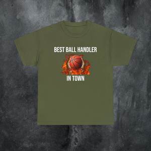 Camiseta de baloncesto con la mejor técnica de manejo de la pelota de la ciudad, regalo divertido con meme - Product Image 1