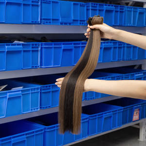 LeShine Genius wapped 100% Extension vergini russi per capelli di colore <span class=keywords><strong>chiaro</strong></span> a doppia trama geniale - Product Image 1