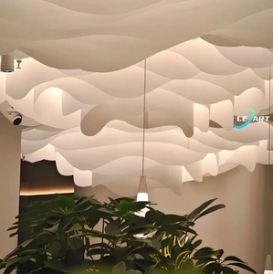 Piastrelle in <span class=keywords><strong>Legno</strong></span> di Foshan, Materiali Decorativi per Interni, Moderno Falso Lucernario Artificiale con Luce LED, Soffitto con Cielo Blu - Product Image 1