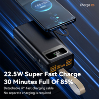 Portable haute capacité PVC cordon d'alimentation intégré lampe de secours 22.5W Kit de batterie externe de charge Super rapide