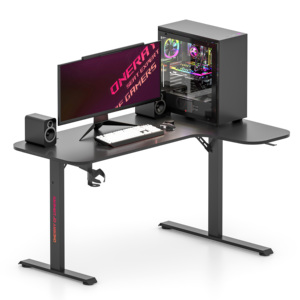 Escritorio para Juegos Esport en Forma de L, Multifuncional, de Metal y Madera, con Luces LED RGB, Plegable, Extensible, para Oficina, Hogar, Configuración de Carreras, 2 Años de Garantía - Product Image 4
