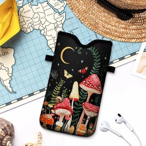 SMETA Sedex 4P Fábrica Nuevo diseño Bolsa de neopreno para teléfono inteligente Manga con cremallera a prueba de golpes con cordón para el cuello funcional y elegante - Product Image 4