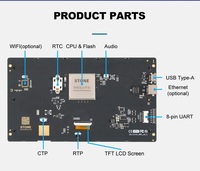 STONE Módulo TFT LCD de 10,1 pulgadas 1024*600 HMI Pantalla táctil UART Red serie Ethernet/WIFI Pantalla a color