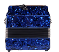 Professional Diatonic Accordion for Adult Grading and Performance Beginner Keyboard Instrument 30 Key 48 Bass ABS Matte Finish