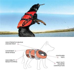 Jaket pelampung anjing Ripstop reflektif bisa diatur grosir murah bantuan apung untuk anjing peliharaan musim dingin klasik keturunan besar kecil - Product Image 4