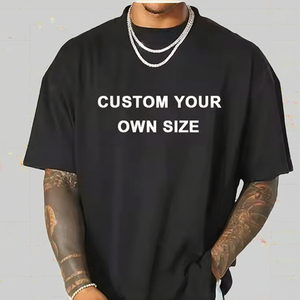 OEM Tùy Chỉnh Heavyweight T-Shirt 100% Cotton Biểu Tượng Tùy Chỉnh In Cộng Với Kích Thước Mens Quá Khổ T-Shirt Tùy Chỉnh Trọng Lượng - Product Image 3