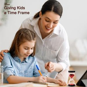 Temporizador de arena de Vidrio colorido, nuevo reloj de arena, reloj con temporizador para juegos, aula, hogar, oficina, técnica de vidrio soplado, estilo de amor - Product Image 2