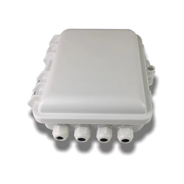 Indoor Outdoor Waterproof ABS FTTH 8 Core Fiber Optic Splitter Distribution Terminal Box