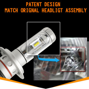 H7 <b>LED</b> <b>Headlight</b> Retrofit Bulb 1 Second Quick Startup DC 8V 48V Stable Circuit Silent Operation High Low Beam Lamp Kit - Product Image 3