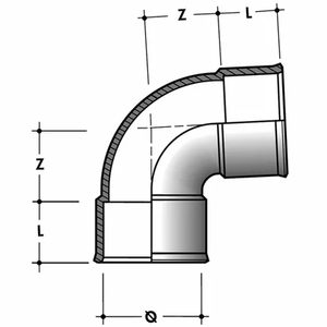 Accesorio de tubería de PVC 87 ° 30 ° Ø 100-Buje UPVC de superficie lisa para pegamento de riego Modelo de cabezal de conexión - Product Image 3