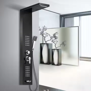 Moderno Moderno Bagno a Cascata Rubinetto a Parete Pioggia Pannello Pioggia Piano Sistema di Sistema di Massaggio per Uso Appartamento - Product Image 1