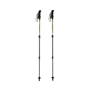 Bastones de senderismo de fibra de carbono ajustables y telescópicos con mango antideslizante para caminar al aire libre - Product Image 2