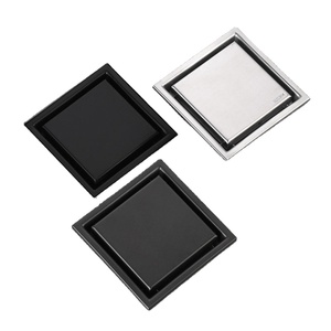 Chất lượng cao nhà máy tùy chỉnh 304 thép không gỉ vuông phòng tắm vòi hoa sen thoát nước sàn gạch chèn Grate chất thải cống - Product Image 1