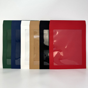 ซองกระดาษคราฟท์สีขาวแบบกำหนดเองพร้อมหน้าต่าง PVC รีไซเคิลได้ สำหรับถ่ายภาพบุคคล ภาพพอร์ตเทรต ใช้ในธุรกิจ - Product Image 2