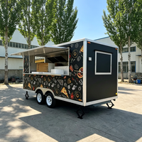 Personnalisation de camions-remorques alimentaires entièrement équipés avec équipement de cuisine complet