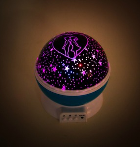 Veilleuse avec mini lecteur de musique intégré pour salon et chambre / Projecteur rotatif d'étoiles Cosmos pour enfants / nuit - Product Image 4