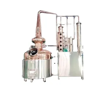 100L Alcohol Machine for Whisky Rum Gin Vodka Brandy Spirit distiller equipment Copper Pot still distillery equipment from