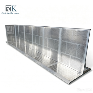 Barrera de Control de Multitudes de Aluminio de Instalación Rápida, Barrera para Festivales, Valla de Seguridad para Conciertos - Product Image 1