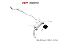 Meilleure Qualité En Acier Inoxydable Valve de Voiture Tuyau D'échappement De Système Pour Cadillac CTS 2.0T Catback MON 2014 présenter