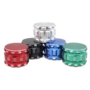 Molinillo de cigarrillos de aluminio de 63 mm, manual, para tabaco, de gran venta transfronteriza. - Product Image 2