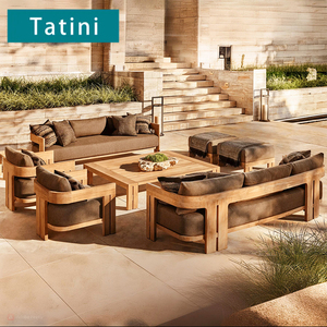 Açık kanepe Villa avlu tik mobilya veranda bahçe eğlence su geçirmez ve güneş kremi otel tatil köyleri sehpa seti - Product Image 1