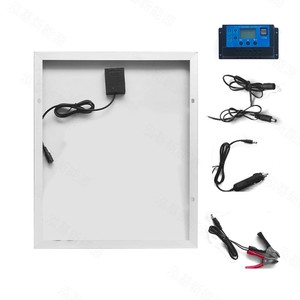 Panneau solaire flexible encadré 18V 20W |   Chargeur de batterie portable pour l'extérieur - Product Image 2