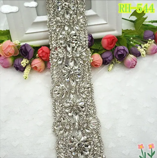 High Quality Luxury Crystal Bridal Sash Wedding Dress Belt Crystal Rhinestone Appliques
