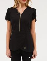 Tunique à taille froncée, offre spéciale, uniforme de spa thaïlandais, haut de salon