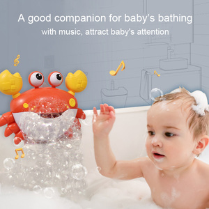 Machine à bulles électrique DWI Dowellin en forme de <span class=keywords><strong>crabe</strong></span>, jouet de bain pour bébé, machine à savon pour baignoire, fabricant automatique de bulles, jouet <span class=keywords><strong>crabe</strong></span> mural pour bébé - Product Image 5