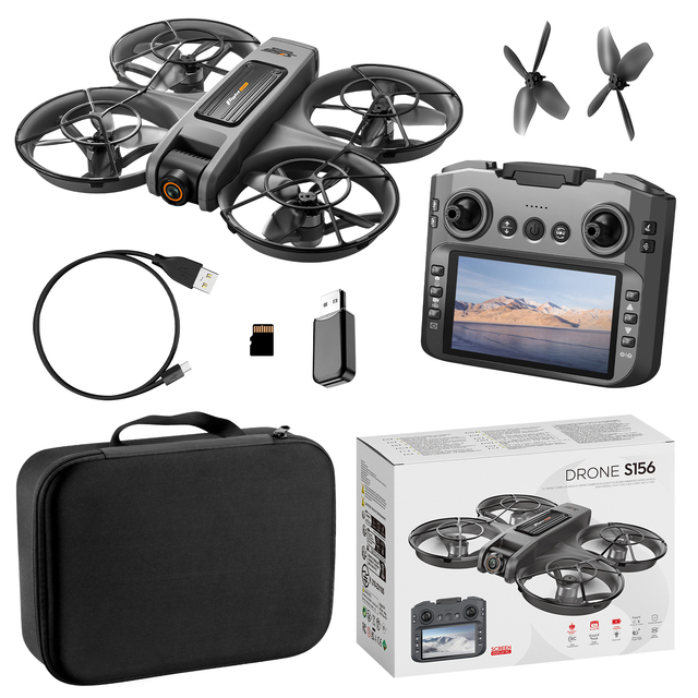 S156 Screen-Controlled Drone 4K HD Camera Brushless Motor Optical Flow Positioning One-Key Return