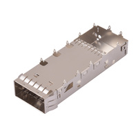 Cage à fibre optique QSFP-DD 1x1, 14 Gbit/s, refroidissement passif, débit de données de 112 Gbit/s pour commutateurs de centre de données - Conception sans dissipateur thermique