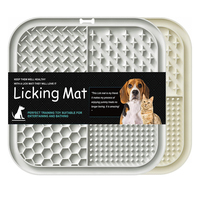 Tapis de léchage en silicone pour chiens et chats, gamelle anti-glouton, résistant au lave-vaisselle, tapis apaisant anti-anxiété, tapis de léchage pour chiens pour l'alimentation et le bain