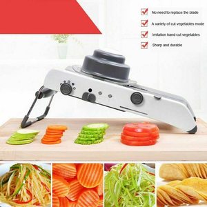 Smartpan 4 vitesses réglable <span class=keywords><strong>mandoline</strong></span> trancheuse multifonctionnel coupe-légumes râpe déchiqueteuse - Product Image 4