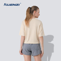 Camiseta Kuenzi Personalizada con Logotipo, Cuello Redondo, Manga Corta, 100% Algodón, 200GSM, para Mujer