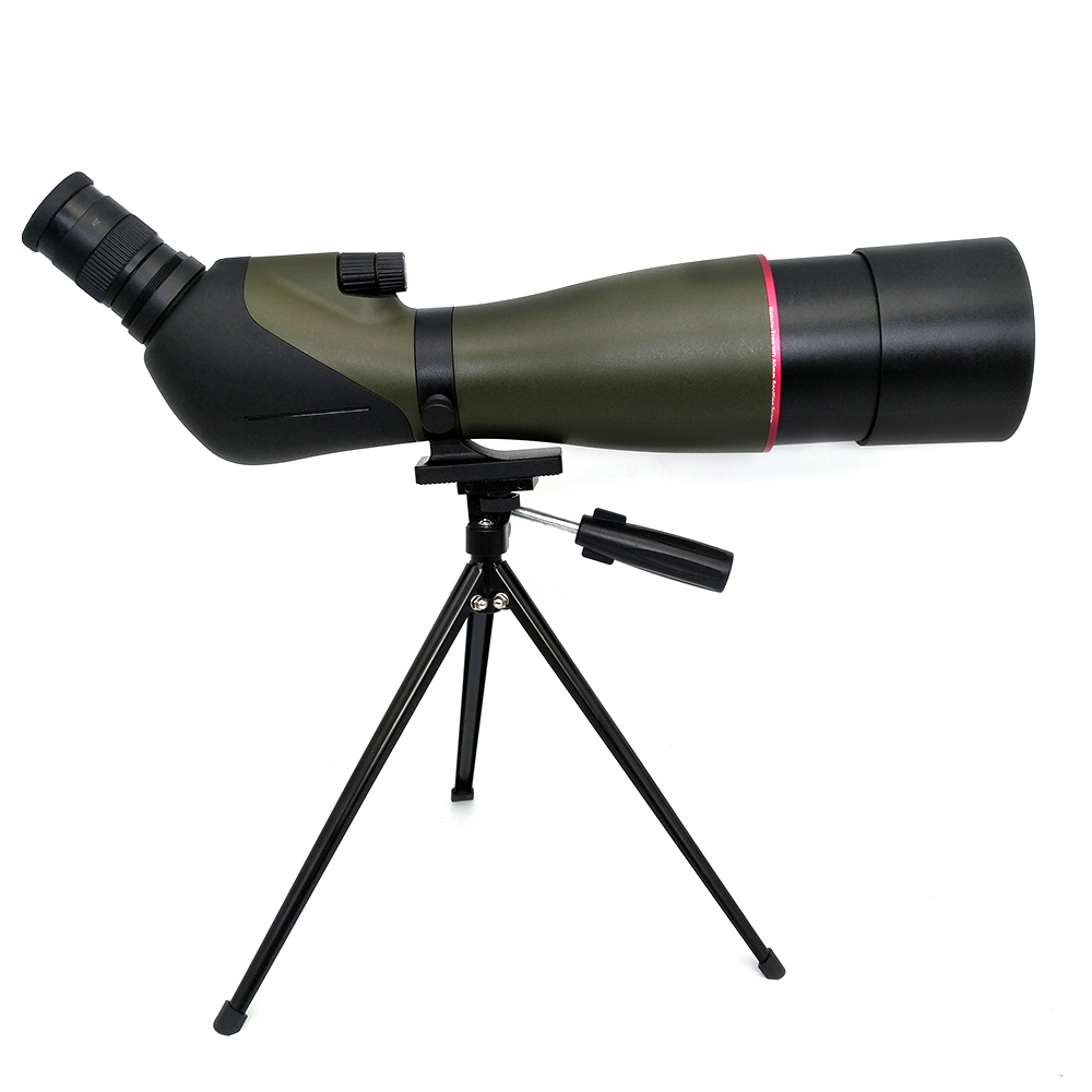 Premium Dark Green Telescope 20-60x80 Spotting Scope for Astronomy Star Gazing